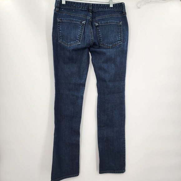 ANN TAYLOR Loft Modern Straight Dark Wash Blue Jeans 0 (25) - Picture 5 of 9